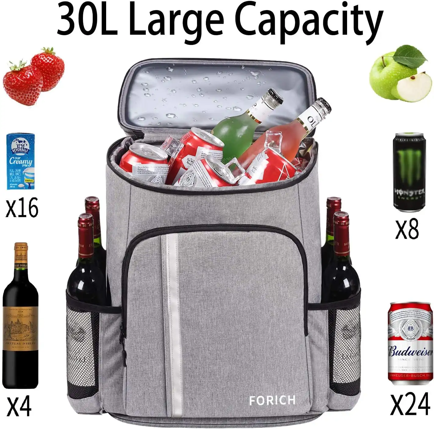 FORICH Backpack Cooler Leakproof Insulated Waterproof Backpack Cooler Bag - 816yatkpg8l._ac_sl1500_